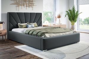 Čalouněná postel BED 9 120x200 tmavě šedá