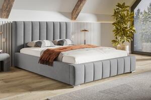 Čalouněná postel BED 10 120x200 světle šedá