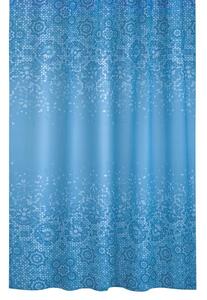 BELLATEX Koupelnové závěsy modrá mozaika 180x200 cm