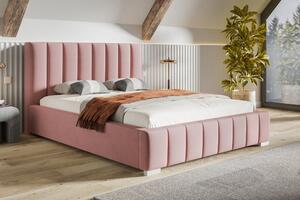 Čalouněná postel BED 10 200x200 růžová