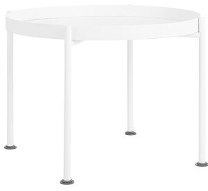 Nordic Design Bílý kovový konferenční stolek Nollan II 60 cm