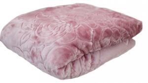 Luxusní deka v růžové barvě Šířka: 160 cm | Délka: 210 cm