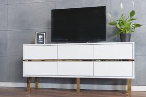 TV stolek/skříňka Naturlig Mynga (vysoký lesk bílý). 1025859