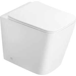 Mexen Cube stojací WC mísa Rimless s pomalu zavíratelným slim sedátkem, duroplast, bílý lesk - 32924000