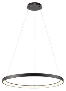 Redo 01-2677 Iconic, černé závěsné svítidlo LED 60W 3000K, tříkrokové stmívání, průměr 78cm