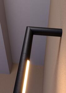 Redo 01-2795 Stick, nástěnné svítidlo s nožním vypínačem LED 48W 3000K, černá, výška 211cm