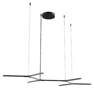 Redo 01-2797 Stick, závěsné svítidlo LED 65W 3000K, stmívatelné, černá, délka 140cm