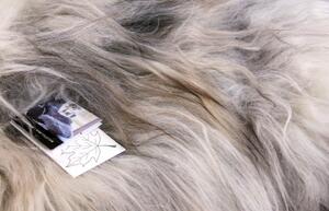 Skinnwille Home Collection Islandská ovčí kožešina Molly, přírodní světle šedá, patchwork, 90-100 cm