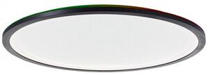 Brilliant G80553/76 Stmívatelné LED svítidlo MOSAKO GLITTER černé, průměr 50cm, CCT, RGB podsvícení