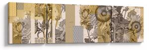 Obraz - Koláž se slunečnicemi (170x50 cm)