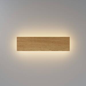 Maytoni LED nástěnné světlo BASIC TEXTURE, dřevo, šířka 30 cm,, Světlé dřevo, Obývací pokoj / jídelna, Dřevo, Moderní
