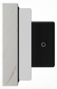 Maytoni LED nástěnné světlo BASIC TEXTURE, bílá, šířka 30 cm, mramor, 3 000 K, Bílá / opál, Obývací pokoj / jídelna, Kámen, Moderní