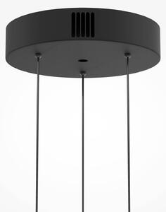Maytoni LED závěsné světlo Bassa, hnědé, Ø 45 cm, sklo, stmívatelné, stmívatelný, Hnědá / rez, Obývací pokoj / jídelna, Sklo, Moderní