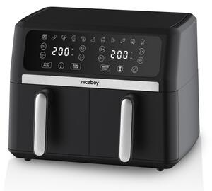 Niceboy AirFryer DUO - Duální horkovzdušná fritéza 9 l 2400W/230V