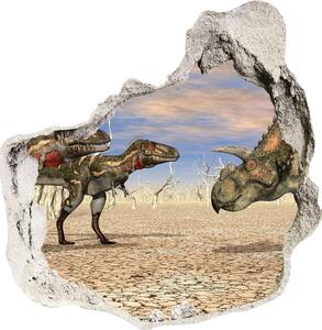 Díra 3D fototapeta nálepka Dinozaury nd-p-119267446