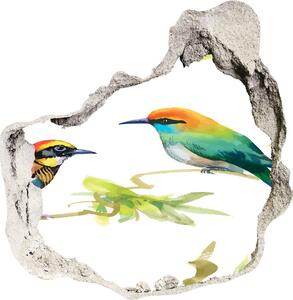 Díra 3D fototapeta na stěnu Egzotičtí ptáci nd-p-119482141