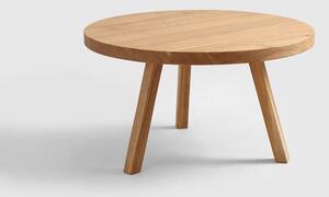 Nordic Design Přírodní masivní konferenční stolek Tre Ø 80 cm