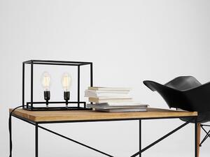 Nordic Design Přírodní masivní konferenční stolek Mountain s černou podnoží 100x60 cm