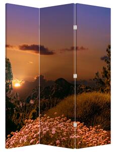 Paraván - Příroda se západem slunce (126x170 cm)