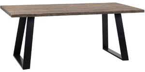 Nordic Design Masivní dubový jídelní stůl Hof 180x90 cm s černou podnoží