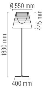 Flos F6301046 KTribe F3, designová stojací lampa se stmívačem, 1x205W E27, aluminizovaná bronzová, výška 183cm