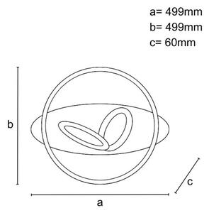 LED Stmívatelné stropní svítidlo LED/105W/230V 3000-6500K + dálkové ovládání
