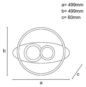 LED Stmívatelné stropní svítidlo LED/105W/230V 3000-6500K + dálkové ovládání