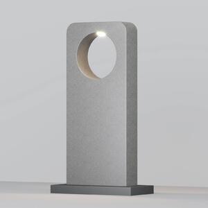 Maytoni LED osvětlení cesty BETONE, výška 74 cm, šedé, cementové, IP65, Hliník / šedá / zinek, Beton, Moderní