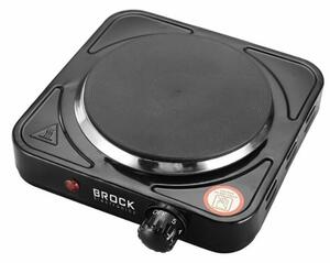 Elektrický vařič Brock, 1 plotýnka 18,5cm 1500W, černý, litinový