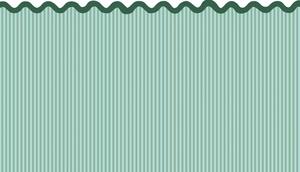 Dětská obrazová tapeta s vlnkami, bílo-zelená, 159522, Color Pop, Esta Home
