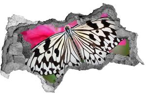 Díra 3D fototapeta nálepka Motýl na květině nd-b-111962748