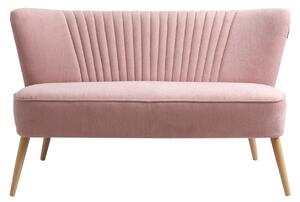 Nordic Design Světle růžová látková dvoumístná pohovka Ron 120 cm