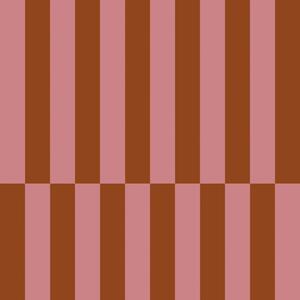 Tapeta s pruhy, červeno-hnědá, růžová, 131427, Color Pop, Esta Home
