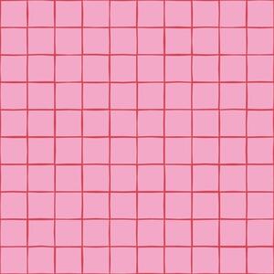 Tapeta s mřížkou, červená, růžová, 131597, Color Pop, Esta Home