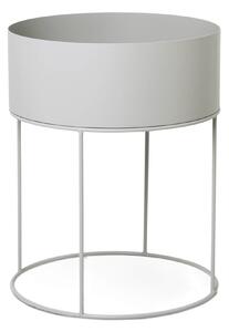 Kulatý stojan na květiny Plant Box Light Grey