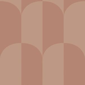 Tapeta s ArtDeco vzorem, červeno-hnědá, 131238, Color Pop, Esta Home