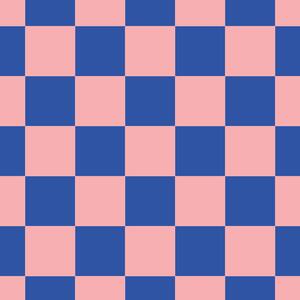 Tapeta se šachovnicovým vzorem, růžová, modrá, 130915, Color Pop, Esta Home