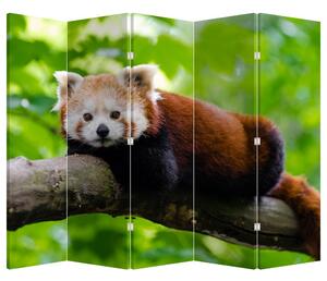 Paraván - Panda červená (210x170 cm)