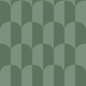 Tapeta s ArtDeco vzorem, zelená, 139989, Color Pop, Esta Home