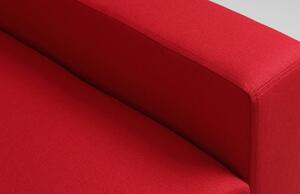 Nordic Design Červená rohová rozkládací pohovka Step 231 cm, pravá