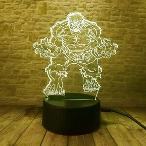 3D LED Lampička Hulk MARVEL