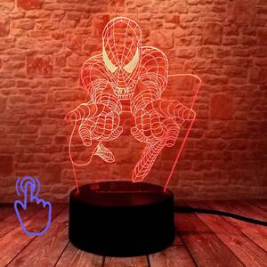 3D LED Lampička Spiderman MARVEL