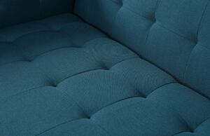 Nordic Design Modrá látková třímístná rozkládací pohovka Tomm 208 cm