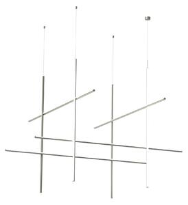 Flos F1889033 Coordinates Module S CLIII, závěsné svítidlo, stříbrná, 180W 2700K