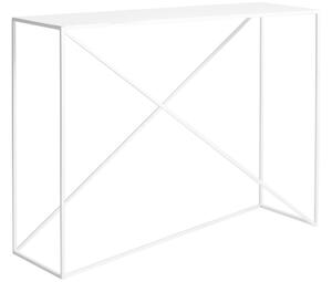 Nordic Design Bílý kovový toaletní stolek Mountain 100 x 30 cm