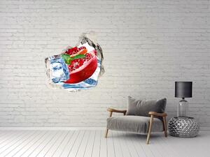 Nálepka 3D díra Granátové jablko s ledem nd-p-62722743