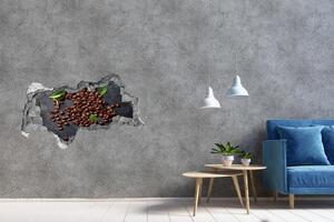 Nálepka 3D díra na zeď Zrnka kávy nd-b-115651313