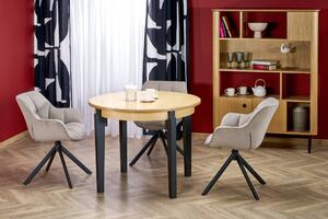 Halmar Rozkládací jídelní stůl SORBUS 100(200)x100 dub přírodní / černá