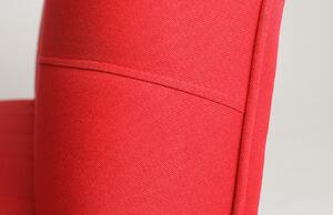Nordic Design Červená látková rozkládací pohovka Modena 178 cm
