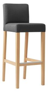 Nordic Design Šedá látková barová židle Wilson 77 cm